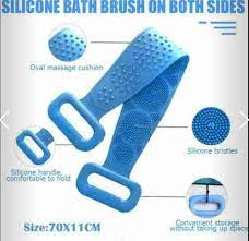 Silicone Bath Body Brush, Back Scrubber, Exfoliating Bath Brush Body Scrubber, Silica Gel Body Messager, Easy to Clean, Lathers Well, Deeply Cleaning Soft for Men and Women
