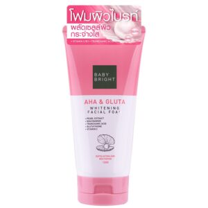 BABY BRIGHT AHA Gluta Whitening Facial Foam - 120g